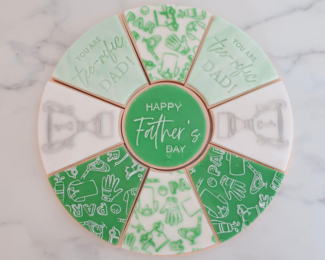 Golfing Mad Pizza Platter Fondant Cookie Embosser / Cutter - Made in the UK with Love  from House of Toot Sweet - Just £4.99! Shop now at House of Toot Sweet