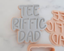 Load image into Gallery viewer, Tee Riffic Dad fondant cookie Stamp / Cutter - Made in the UK with Love  from House of Toot Sweet - Just £6.50! Shop now at House of Toot Sweet
