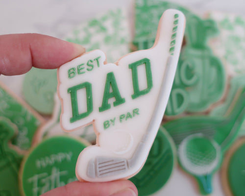 Best Dad By Par Fondant Cookie Embosser / Cutter - Made in the UK with Love  from House of Toot Sweet - Just £6.50! Shop now at House of Toot Sweet