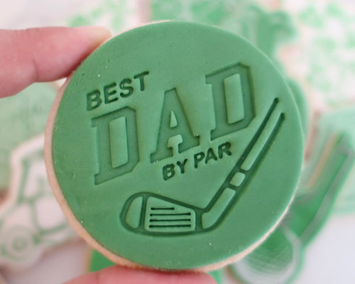 Best Dad By ParDad Fondant Cookie Stamp - Made in the UK with Love  from House of Toot Sweet - Just £5! Shop now at House of Toot Sweet