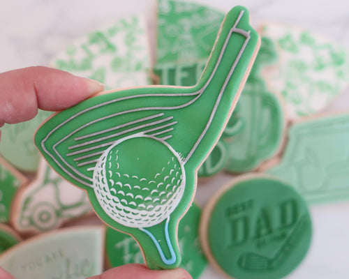 Golf Club & Ball Fondant Cookie Embosser / Cutter - Made in the UK with Love  from House of Toot Sweet - Just £6.50! Shop now at House of Toot Sweet
