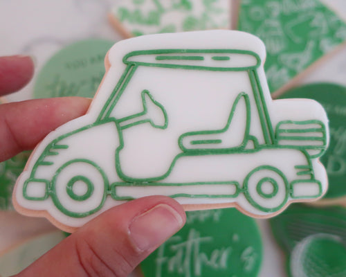 Golf Buggy Cart Fondant Cookie Embosser / Cutter - Made in the UK with Love  from House of Toot Sweet - Just £6.50! Shop now at House of Toot Sweet