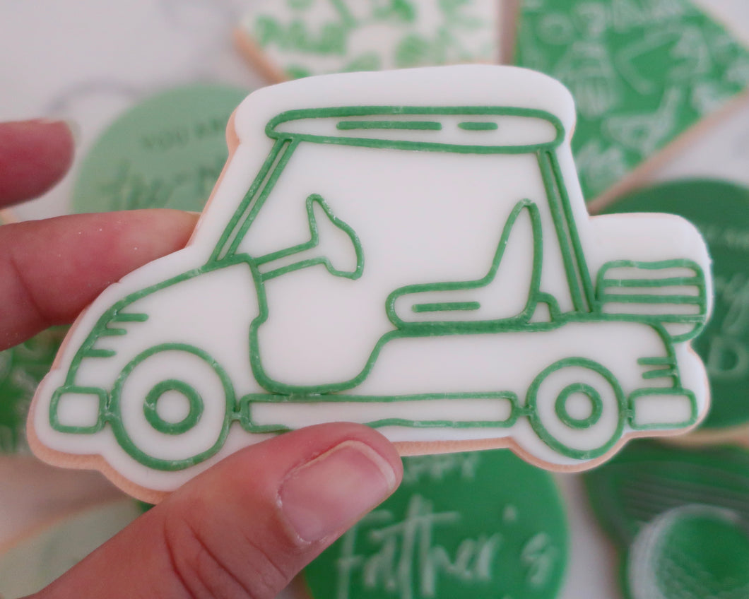 Golf Buggy Cart Fondant Cookie Embosser / Cutter - Made in the UK with Love  from House of Toot Sweet - Just £6.50! Shop now at House of Toot Sweet