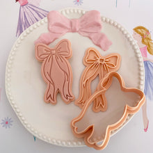 Load image into Gallery viewer, Coquette Bow - Fondant Stamp &amp; Cookie cutter
