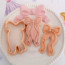 Load image into Gallery viewer, Coquette Bow - Fondant Stamp &amp; Cookie cutter
