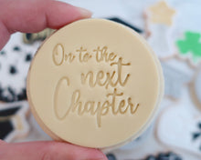 Load image into Gallery viewer, On To The Next Chapter Fondant Cookie Stamp - Made in the UK with Love  from House of Toot Sweet - Just £5.50! Shop now at House of Toot Sweet
