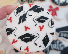 Load image into Gallery viewer, Graduation Caps &amp; Scrolls Texture Fondant Cookie Embosser - Made in the UK with Love  from House of Toot Sweet - Just £7! Shop now at House of Toot Sweet
