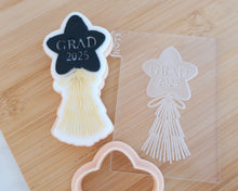 Load image into Gallery viewer, Grad 2025 Tassel Balloon - Fondant Cookie Embosser / Cutter - Made in the UK with Love  from House of Toot Sweet - Just £6.50! Shop now at House of Toot Sweet
