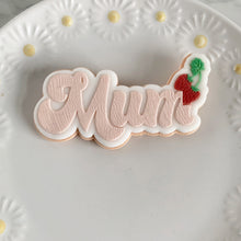 Load image into Gallery viewer, Retro Strawberry Mum Fondant Embosser / Cutter
