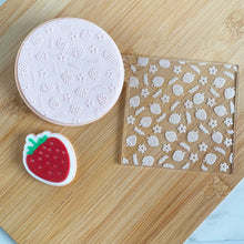 Load image into Gallery viewer, Strawberries Fondant Texture Embosser
