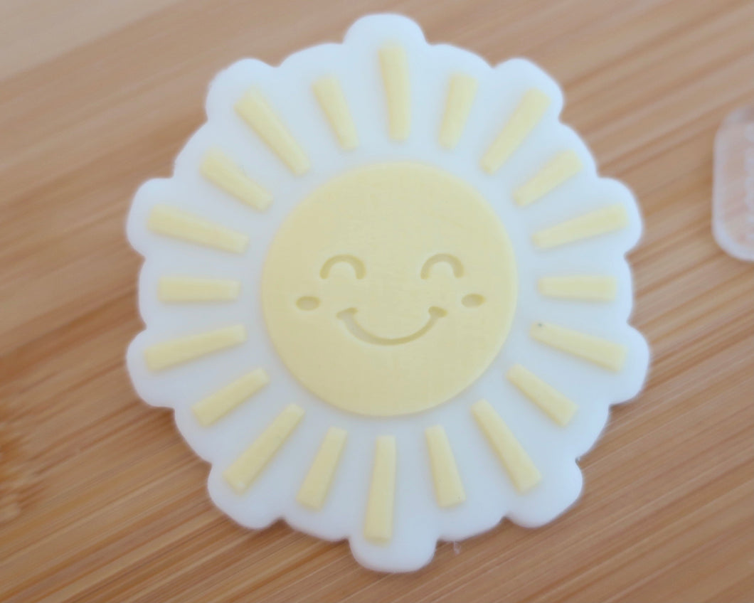 Happy Sunshine Fondant Cookie Embosser / Cutter - Made in the UK with Love  from House of Toot Sweet - Just £6! Shop now at House of Toot Sweet
