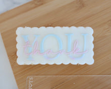 Load image into Gallery viewer, Thank You Fondant Cookie Embosser / Cutter - Made in the UK with Love  from House of Toot Sweet - Just £6.50! Shop now at House of Toot Sweet
