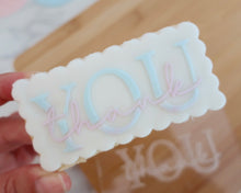 Load image into Gallery viewer, Thank You Fondant Cookie Embosser / Cutter - Made in the UK with Love  from House of Toot Sweet - Just £6.50! Shop now at House of Toot Sweet
