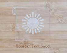 Load image into Gallery viewer, Happy Sunshine Fondant Cookie Embosser / Cutter - Made in the UK with Love  from House of Toot Sweet - Just £6! Shop now at House of Toot Sweet
