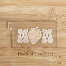 Load image into Gallery viewer, Groovy Strawberry Mum Fondant Embosser / Cutter
