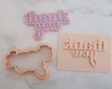Load image into Gallery viewer, Thank You Fondant Cookie Stamp / Cutter - Made in the UK with Love  from House of Toot Sweet - Just £6.50! Shop now at House of Toot Sweet
