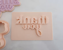 Load image into Gallery viewer, Thank You Fondant Cookie Stamp / Cutter - Made in the UK with Love  from House of Toot Sweet - Just £6.50! Shop now at House of Toot Sweet
