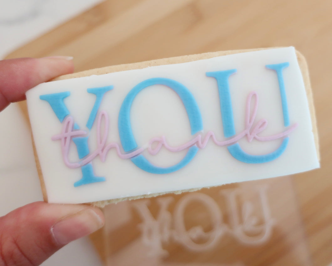 Thank You Fondant Cookie Embosser / Cutter - Made in the UK with Love  from House of Toot Sweet - Just £6.50! Shop now at House of Toot Sweet