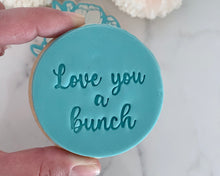 Load image into Gallery viewer, Love You A Bunch Fondant Cookie Stamp
