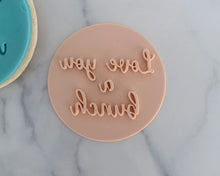 Load image into Gallery viewer, Love You A Bunch Fondant Cookie Stamp
