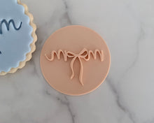 Load image into Gallery viewer, Mum/ Mom Bow Fondant Cookie Stamp
