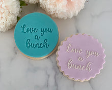 Load image into Gallery viewer, Love You A Bunch Fondant Cookie Stamp
