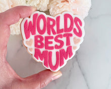 Load image into Gallery viewer, Worlds Best Mum/ Mom Fondant Embosser / Cutter
