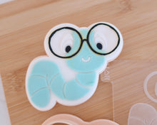 Load image into Gallery viewer, Bookworm Fondant Cookie Embosser / Cutter - Made in the UK with Love  from House of Toot Sweet - Just £6.50! Shop now at House of Toot Sweet
