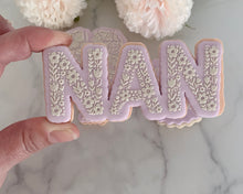 Load image into Gallery viewer, Delicate Floral Mum, Nan, Mom Fondant Embosser / Cutter
