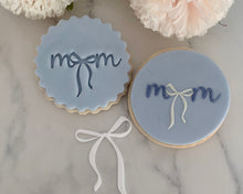 Load image into Gallery viewer, Mum/ Mom Bow Fondant Cookie Stamp
