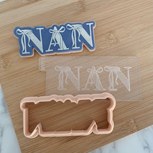 Load image into Gallery viewer, Mum, Nan, Mom With Bows Fondant Embosser / Cutter
