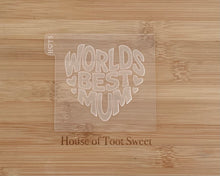 Load image into Gallery viewer, Worlds Best Mum/ Mom Fondant Embosser / Cutter
