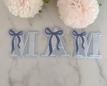 Load image into Gallery viewer, Letters With Bows Fondant Embosser / Cutter
