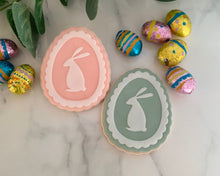 Load image into Gallery viewer, Bunny Egg Cameo Fondant Embosser and Cutter
