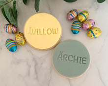 Load image into Gallery viewer, Easter Personalised name Fondant Cookie Stamp
