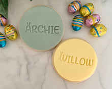 Load image into Gallery viewer, Easter Personalised name Fondant Cookie Stamp
