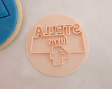 Load image into Gallery viewer, Custom Name &amp; age Birthday Cookie Fondant Stamp
