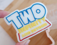 Load image into Gallery viewer, Two Infinity and Beyond Fondant Cookie Embosser / Cutter
