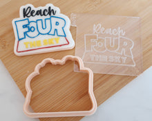 Load image into Gallery viewer, Reach Four The Sky Fondant Cookie Embosser / Cutter
