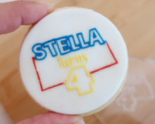 Load image into Gallery viewer, Custom Name &amp; age Birthday Cookie Fondant Embosser
