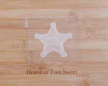 Load image into Gallery viewer, Sheriff Badge Fondant Cookie Embosser / Cutter
