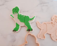 Load image into Gallery viewer, Rex Dinosaur Fondant Pop Embosser and Cutter

