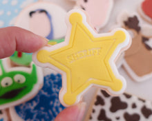 Load image into Gallery viewer, Sheriff Badge Fondant Cookie Embosser / Cutter
