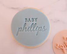 Load image into Gallery viewer, Custom Baby Name Cookie Fondant Stamp

