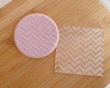 Load image into Gallery viewer, Zig Zag Chevron Pattern Fondant Embosser Texture Tile
