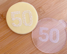 Load image into Gallery viewer, Birthday Age Number Milestone Fondant Cookie Embosser
