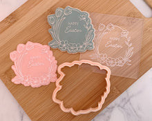 Load image into Gallery viewer, Happy Easter floral Wreath Fondant Embosser and Cutter
