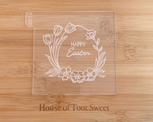 Load image into Gallery viewer, Happy Easter floral Wreath Fondant Embosser and Cutter
