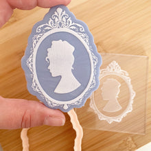 Load image into Gallery viewer, Lady Whistledown Silhouette Cameo Fondant Embosser and Cutter
