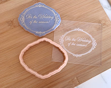 Load image into Gallery viewer, Its the Wedding of the Season Fondant Embosser and Cutter
